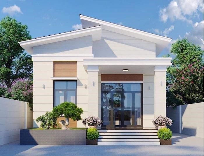 50+ mẫu nhà ống 1 tầng 80m2 với 3 phòng ngủ hiện đại